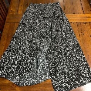 Zara printed flowy midi skirt